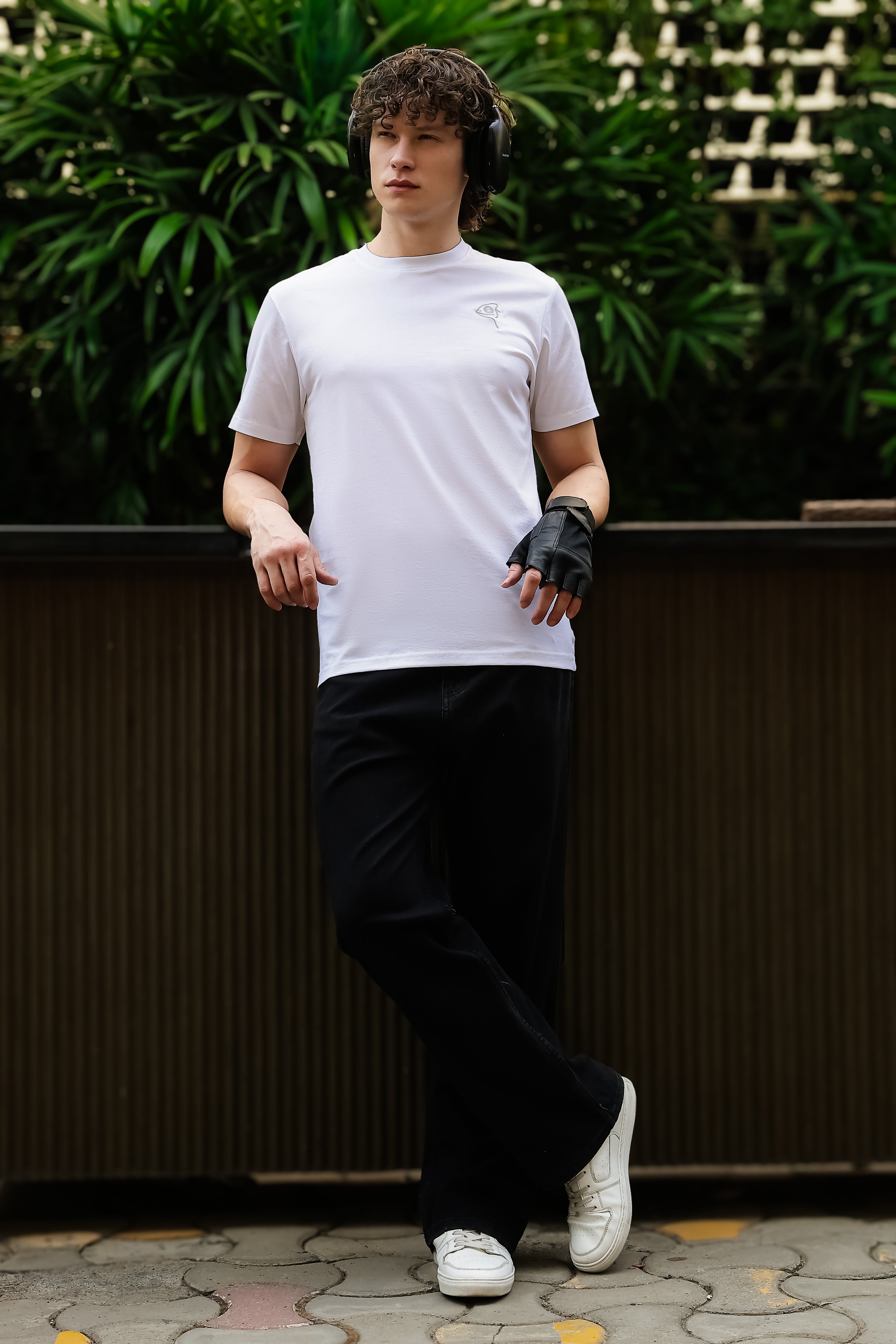 SAKES Daily White Mercerised Cotton Tshirt