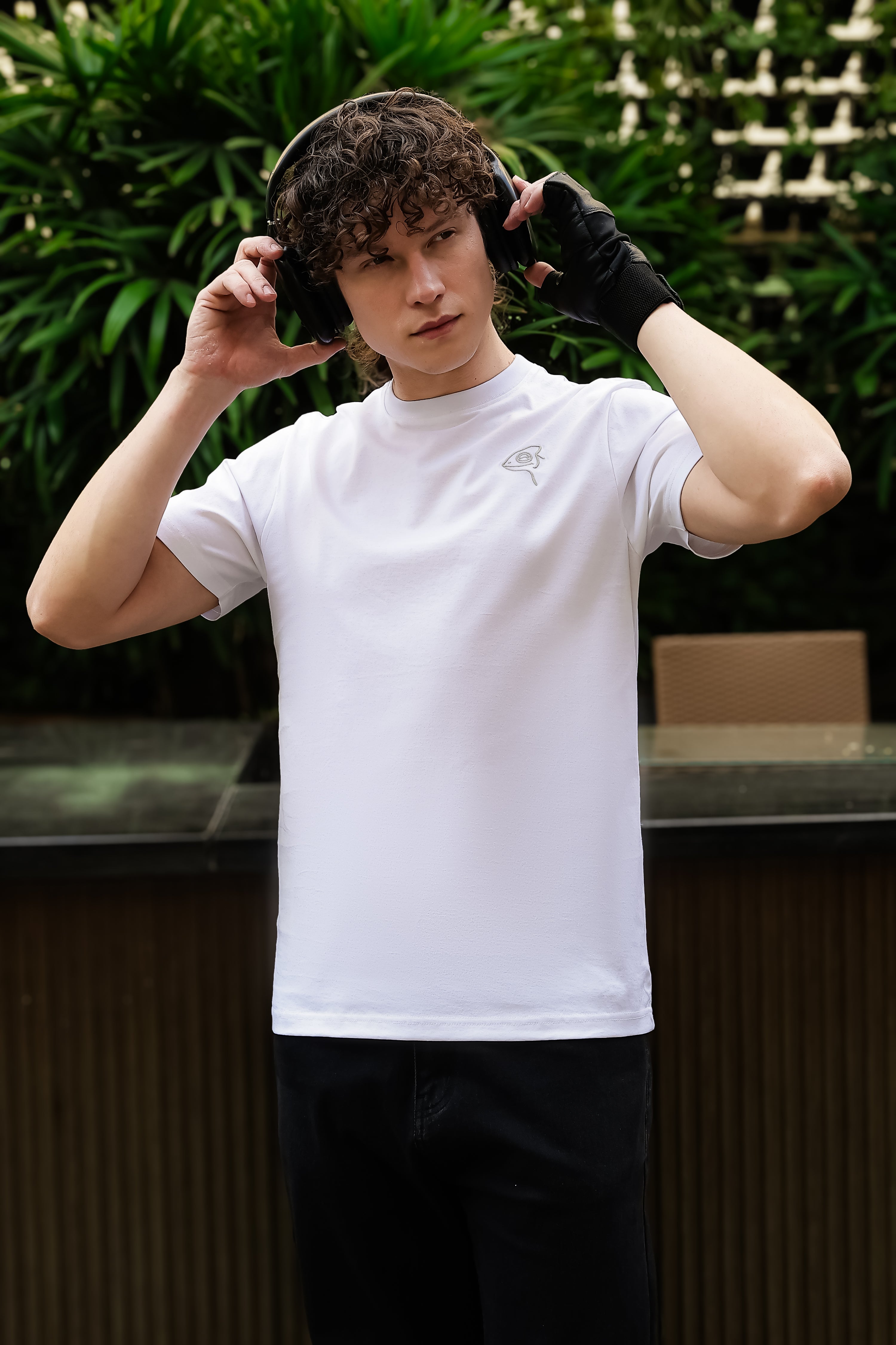 SAKES Daily White Mercerised Cotton Tshirt