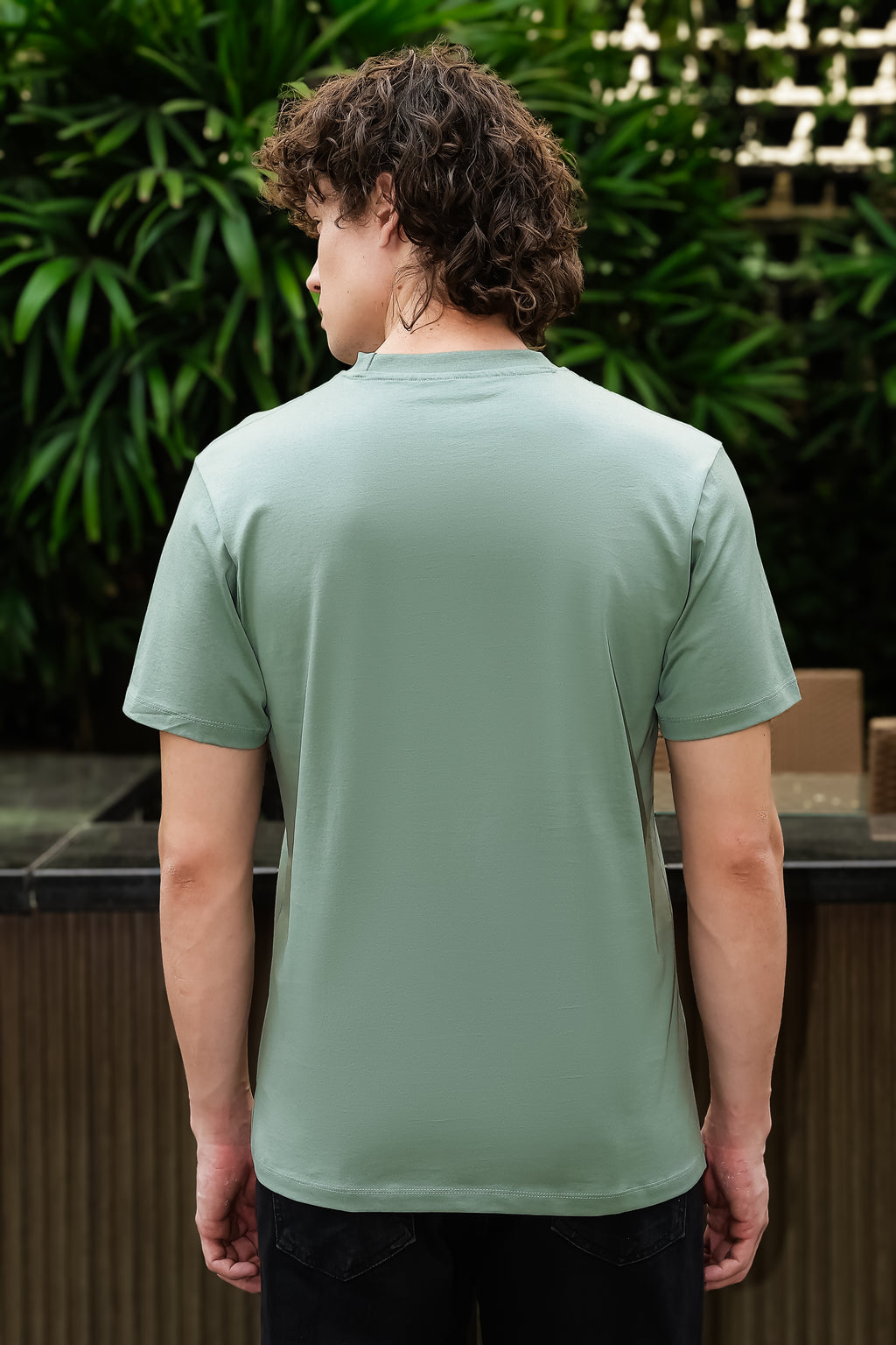 SAKES Daily Teal Mercerised Cotton Tshirt