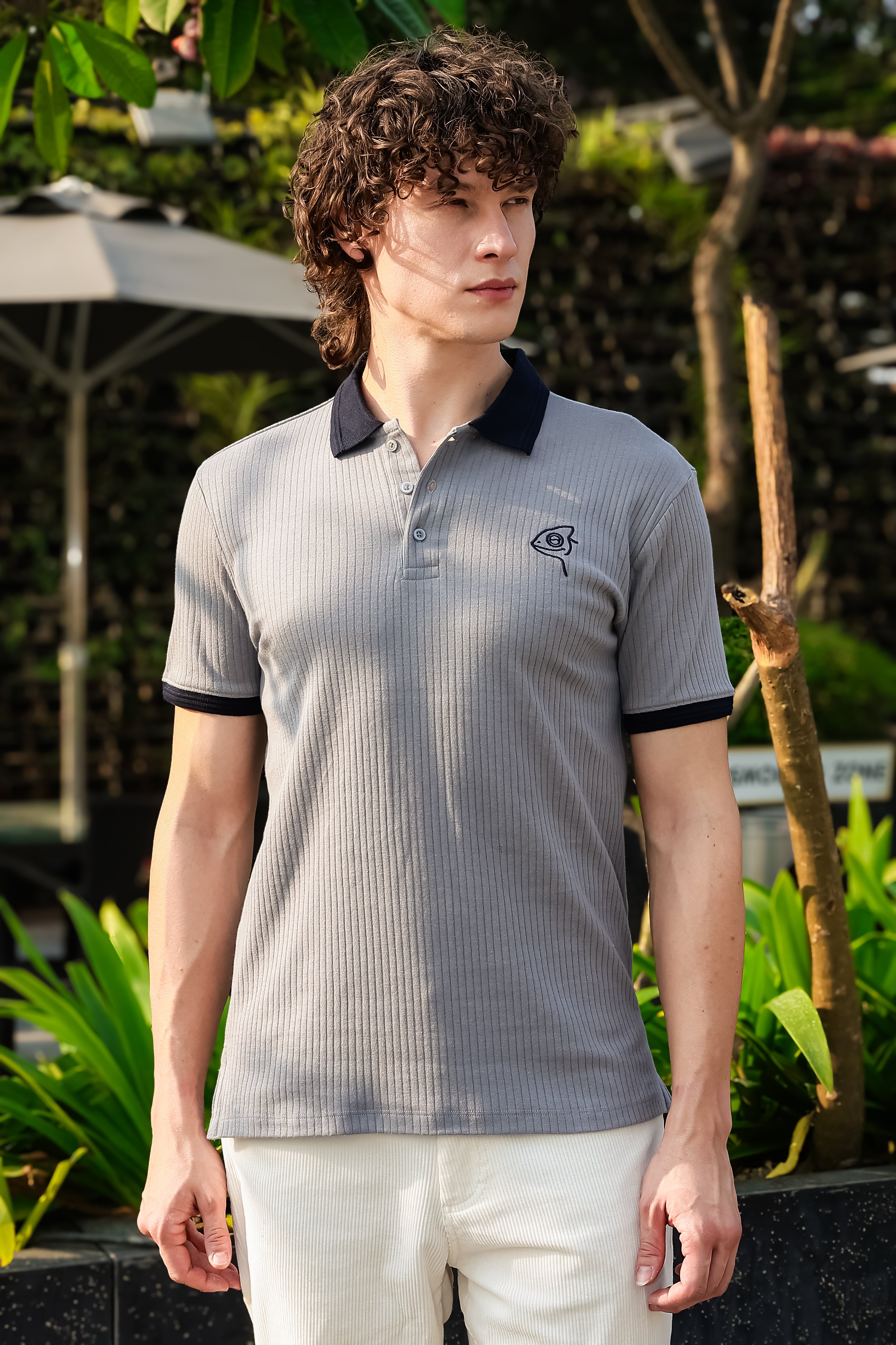 SAKES Old Money Ash Grey Polo
