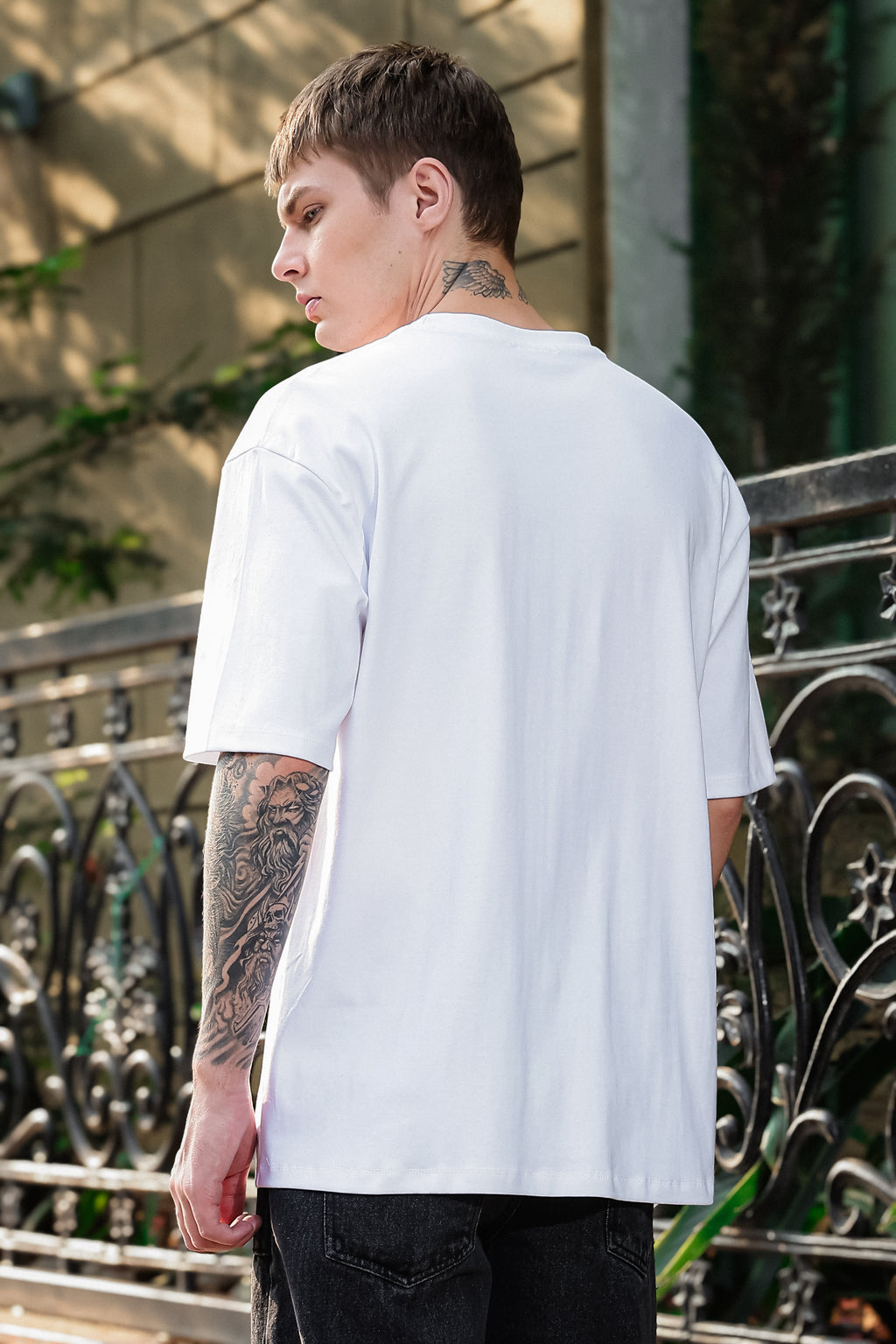 Moo Mood White Oversized Tshirt